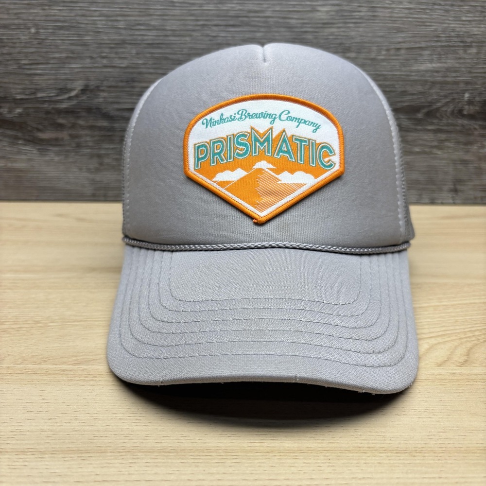 Ninkasi Brewing Company Prismatic Hat Cap Snap Back Gray Trucker Patch Mens